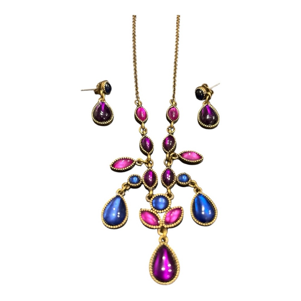 SAQ for Avon Vintage Set – Bold Jewel-Toned Cabochon Jewelry JB7